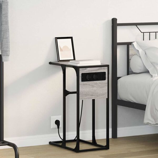 vidaXL &Ouml;&ouml;lambi kapp Hall Sonoma 41,5 x 26 x 60,5 cm Tehispuit