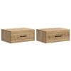 vidaXL Seinale kinnitatav &ouml;&ouml;tis 2 pcs Artisan tamm 49 x 34,5 x 20 cm