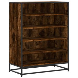 vidaXL jalatsikapp, suitsutatud tamm, 75x38x97,5 cm, tehispuit