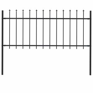 vidaXL aiapiire Woerden odaotsaga, terasest, 181 x 80 cm, must