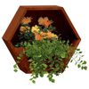 vidaXL seina taimekastid 2 tk, rooste, Corten teras, 46x10x40 cm