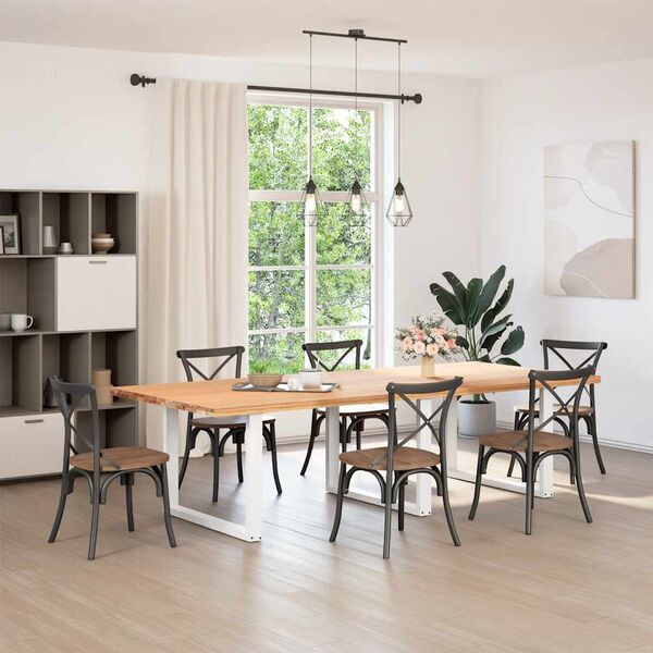 vidaXL s&ouml;&ouml;gilaua jalad U-kujulised 3 tk valged 100 x (72-73) cm terasest