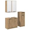 vidaXL Vannitoa m&ouml;&ouml;bleset 3 tk K&auml;sit&ouml;&ouml;puu 64,5 x 33,5 x 59 cm