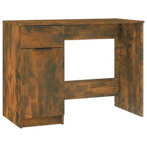 vidaXL kirjutuslaud, suitsutatud tamm, 100 x 50 x 75 cm, tehispuit