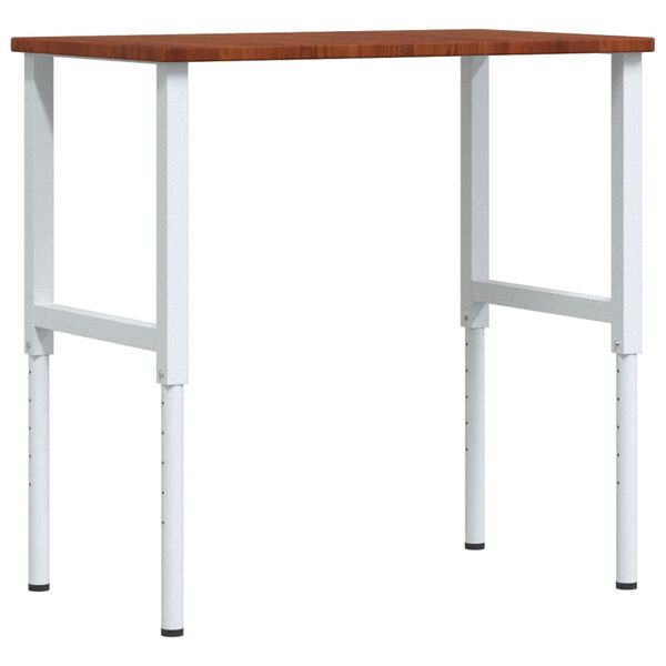 vidaXL töölaud, tumepruun, 100x60x(71,5-98) cm, tammepuit, ristkülik