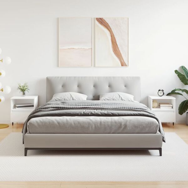 vidaXL öökapid 2 tk, valge, 40 x 35 x 50 cm, tehispuit