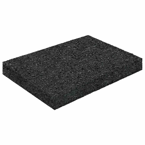 vidaXL Kummi graanulite terrassipadja Must 6 x 9 x 1 cm Kumm