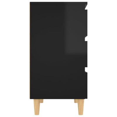 vidaXL puhvetkapp kõrgläikega must 60x35x69 cm, puitlaastplaat