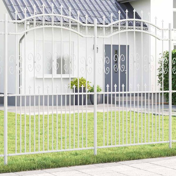 vidaXL Aiandus aiapaneel Valge 240 x 215 cm Pulberv&auml;rvitud Teras