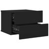 vidaXL öökapp, must, 40 x 30 x 30 cm, tehispuit