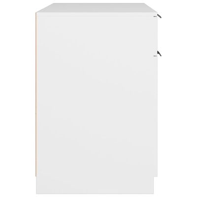 vidaXL kirjutuslaud, valge, 100 x 50 x 75 cm, tehispuit