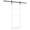 vidaXL Libisev uks ORKDAL Valge ja must 83 x 202 cm