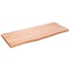 vidaXL lauaplaat, helepruun, 100x40x(2-4) cm, t&ouml;&ouml;deldud tammepuit