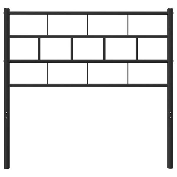 vidaXL metallist voodipeats, must, 107 cm