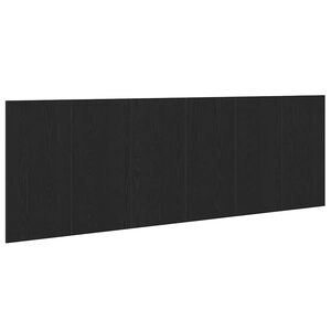 vidaXL Voodi Peatoe peaga Must tamm 160 x 1.5 x 80.5 cm Tehispuit