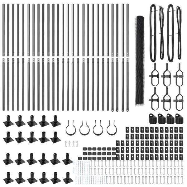 vidaXL Aiapost Hall 50 x 1,4 m (13 mm silma) Terased ja PVC