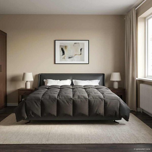 vidaXL T&auml;ispika aasta tekk Antratsiit 200 x 220 cm Mikrokiud