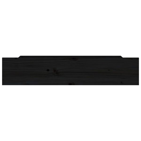 vidaXL voodisahtlid 4 tk, must, m&auml;nnipuit