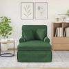 vidaXL Chaise lounge p&ouml;&ouml;ratud &auml;&auml;rega Jungle roheline 91 x 157 x 91 cm