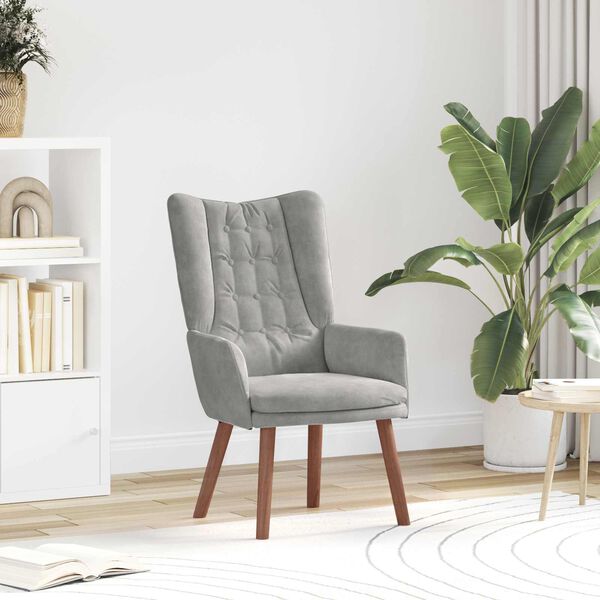 vidaXL Tugitool Helehall 63 x 67 x 94 cm Samet