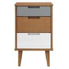 vidaXL öökapp "MOLDE", pruun, 40 x 35 x 65 cm, männipuit