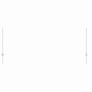 vidaXL Aed koos postiga H&otilde;bedane 0,8 x 25 m Teras