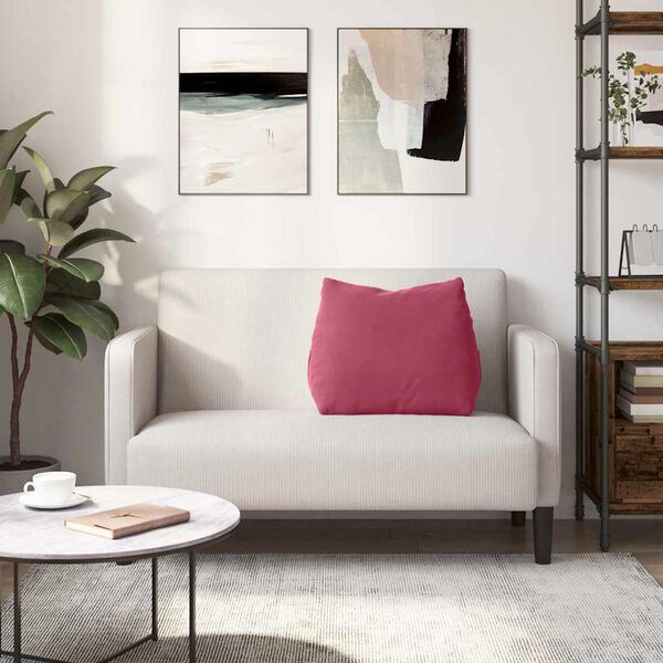 vidaXL Seljatugi padi Veinpunane 60 x 20 x 50 cm Korter kangas