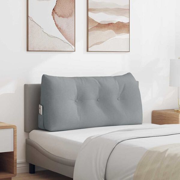 vidaXL Seljatugi padi Helehall 100 x 24 x 50 cm kangas