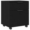 vidaXL Failikapp sahtliga rattaga Must tamm 45 x 38 x 54 cm Tehispuit