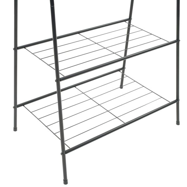 vidaXL riidenagi, 59 x 35 x 150 cm, must