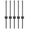 vidaXL Maatrikse posti 5 tk Hall 80 cm Pulberv&auml;rvitud teras