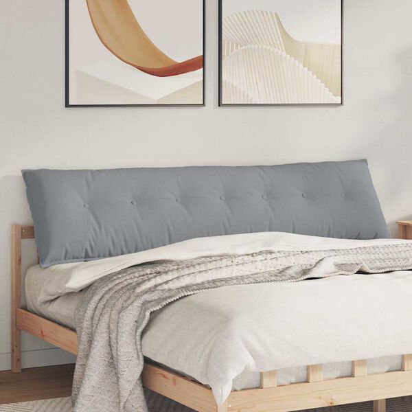 vidaXL Seljatugi padi Helehall 200 x 19 x 50 cm kangas