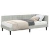 vidaXL Nurgavoodi raam koos madratsiga peaga 2 pcs Helehall Samet