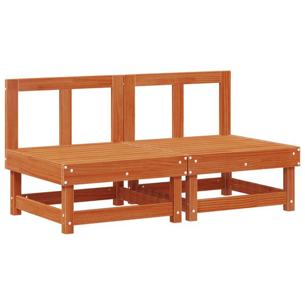 vidaXL Aia Keskmine Diivan Tahke m&auml;nd Vahapunane