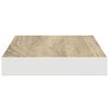 vidaXL seinariiulid, 2 tk, tamm ja valge, 50 x 23 x 3,8 cm MDF