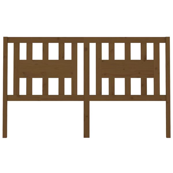 vidaXL voodipeats, meepruun, 166 x 4 x 100 cm, männipuit