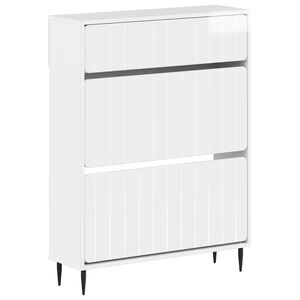 vidaXL Kinga kapp ZWOLLE 78 x 24 x 103 cm Tehispuit K&otilde;rgl&auml;ikega valge