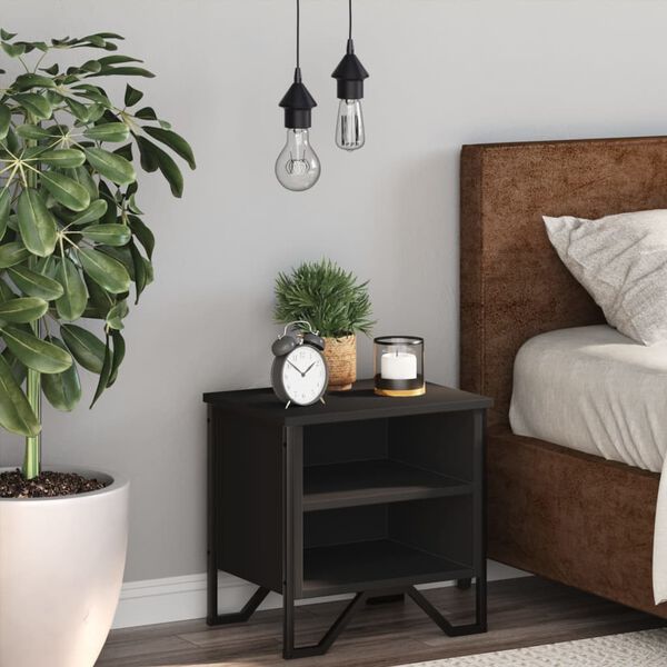 vidaXL &ouml;&ouml;kapp, must, 40 x 30 x 40 cm, tehispuit