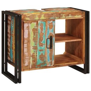 vidaXL Valamukapp Mitmev&auml;rviline 71 x 33 x 58 cm Tugev taastatud puit