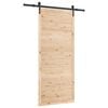 vidaXL Libisev uks Naturaalne 80 x 208 cm Toekas m&auml;nnipuit