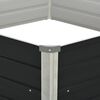 vidaXL kõrgendatud peenrakast antratsiit 129x129x45 cm tsingitud teras