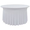 vidaXL 2 tk venivad lauakatted, 180 x 74 cm, valge