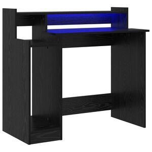 vidaXL Laud Must tamm 97 x 45 x 90 cm Tehispuit