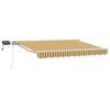 vidaXL Manuaalne varikatus LED-idega Kollane, Hall ja Valge 3,5 x 2 m