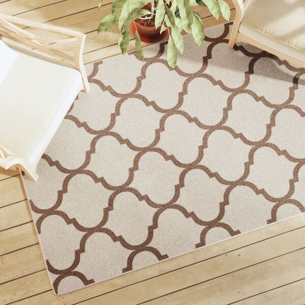 vidaXL toa- ja &otilde;uevaip, l&uuml;hikese narmaga, mitmev&auml;rviline, 120 x 180 cm