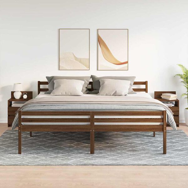 vidaXL &ouml;&ouml;kapid, 2 tk, 2 sahtliga pruun tamm, 40x33x60 cm