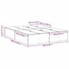 vidaXL Voodi hoiukohaga raam Sonoma tamm 160 x 200 cm Tehispuit
