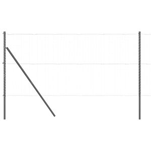 vidaXL Aiapostid 13 pcs Hall Ø32mm 190 cm Tsingitud teras