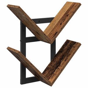 vidaXL Seina h&otilde;ljumine riiul Vana puit 43 x 15 x 47 cm Tehispuit