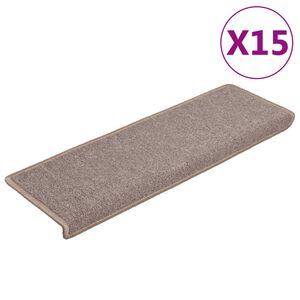 vidaXL trepimatid 15 tk 65 x 21 x 4 cm helepruunid ristk&uuml;likukujulised servad